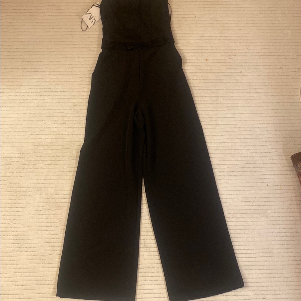 ZARA.Elegant Black Jumpsuit